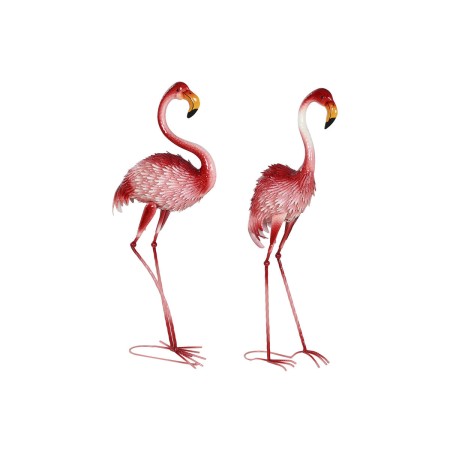 Decorative Figure Home ESPRIT Pink Pink flamingo Tropical 33 X 20,5 X 89 cm (2 Units) by Home ESPRIT, Ornaments - Ref: S30592...