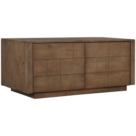 Hall Table with 2 Drawers Brown Mango wood 98 x 77 x 42 cm Curve | Tienda24 - Global Online Shop Tienda24.eu