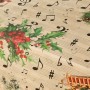 Stain-proof resined tablecloth Belum Christmas Sheet Music Black Red Green Linen 250 x 150 cm | Tienda24 Tienda24.eu