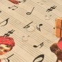 Stain-proof resined tablecloth Belum Christmas Sheet Music Black Red Green Linen 250 x 150 cm | Tienda24 Tienda24.eu