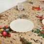 Stain-proof resined tablecloth Belum Christmas Sheet Music Black Red Green Linen 250 x 150 cm | Tienda24 Tienda24.eu