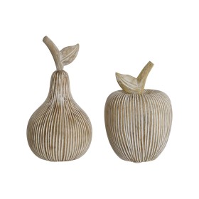 Figurine Décorative Home ESPRIT Blanc Fruits 12 x 12 x 23 cm (2 Unités) de Home ESPRIT, Objets de décoration - Réf : S3059217...