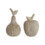 Figura Decorativa Home ESPRIT Blanco Fruta 12 x 12 x 23 cm (2 Unidades) de Home ESPRIT, Adornos - Ref: S3059217, Precio: 34,9...