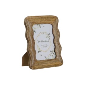 Photo frame Home ESPRIT Natural Mango wood Waves Urban 21,5 x 1,5 x 26,5 cm by Home ESPRIT, Table and wall frames - Ref: S305...