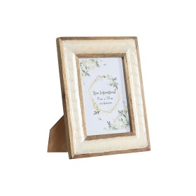 Cadre photo Home ESPRIT Blanc Naturel Nacre noire Bois de manguier Moderne 24 x 2 x 29 cm de Home ESPRIT, Cadres muraux et de...