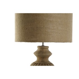 Desk lamp Home ESPRIT Natural Jute Wood 50 W 220 V 44 X 44 X 91 cm by Home ESPRIT, Bedside and Table Lamps - Ref: S3059227, P...