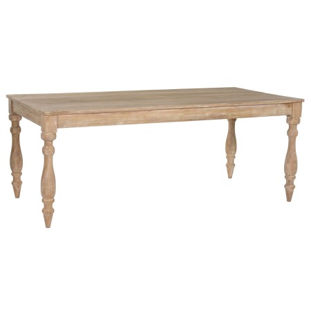 Dining Table Home ESPRIT White Teak 195 X 97 X 77 cm by Home ESPRIT, Dining Tables - Ref: S3059243, Price: 639,40 €, Discount: %