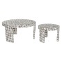 Jeu de 2 tables Home ESPRIT Blanc écorce d'arbre Fibres de coco 90 x 90 x 45 cm de Home ESPRIT, Tables - Réf : S3059260, Prix...