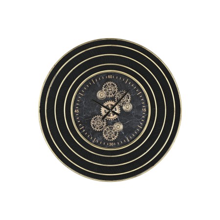 Reloj de Pared Home ESPRIT Negro Dorado Metal Cristal 108 X 8,5 X 108 cm de Home ESPRIT, Relojes de pared - Ref: S3059283, Pr...