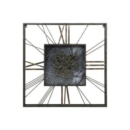 Reloj de Pared Home ESPRIT Negro Dorado Metal Cristal 80 x 8 x 80 cm de Home ESPRIT, Relojes de pared - Ref: S3059285, Precio...