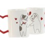 Juego de 2 Tazas Mug Home ESPRIT Love Blanco Rojo Gatos de Home ESPRIT, Tazas - Ref: S3059294, Precio: 10,31 €, Descuento: %