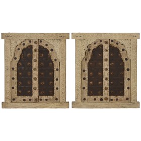 Wanddekoration Home ESPRIT Beige natürlich Fenster 45 X 5 X 51 cm von Home ESPRIT, Ornamente - Ref: S3059309, Preis: 169,25 €...