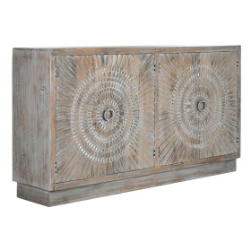 Buffet Alexandra House Living Marron Noir Gris verre Fer Bois d'épicéa 33 x 79 x 102 cm | Tienda24 - Global Online Shop Tienda24.eu