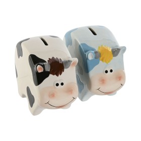 Money box Home ESPRIT Dolomite Cow 16 X 7,5 X 12,5 cm (2 Units) by Home ESPRIT, Money Boxes - Ref: S3059318, Price: 15,91 €, ...