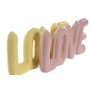 Statua Decorativa Home ESPRIT LOVE Giallo Rosa Per bambini 24 X 2,5 X 10 cm (2 Unità) di Home ESPRIT, Soprammobili - Rif: S30...