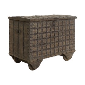 Coffre Home ESPRIT Naturel bois de teck Pièce unique 118 X 66 X 87 cm de Home ESPRIT, Boîtes et coffres de rangement - Réf : ...