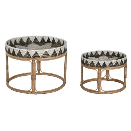 Set of 2 tables Home ESPRIT Rattan 70 X 70 X 52 cm by Home ESPRIT, Tables - Ref: S3059370, Price: 271,94 €, Discount: %