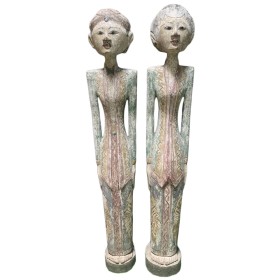 Decorative Figure Home ESPRIT 35 x 15 x 102 cm (2 Pieces) by Home ESPRIT, Ornaments - Ref: S3059377, Price: 146,45 €, Discoun...