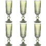 Set of cups Home ESPRIT Green Crystal 6 x 6 x 18,4 cm (6 Units) | Tienda24 - Global Online Shop Tienda24.eu