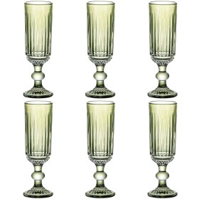 Conjunto de Copos Home ESPRIT Verde Cristal 285 ml 8,4 x 8,4 x 16,4 cm (6 Unidades) | Tienda24 - Global Online Shop Tienda24.eu