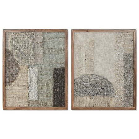 Cuadro Home ESPRIT Beige Gris Abstracto Urbano 60 x 3 x 75 cm (2 Unidades) de Home ESPRIT, Impresiones sobre lienzo - Ref: S3...