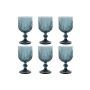 Set de Copas Home ESPRIT Azul Cristal 8 x 8 x 14,5 cm (6 Unidades) | Tienda24 - Global Online Shop Tienda24.eu