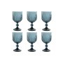 Set of cups Home ESPRIT Blue Crystal 8,8 x 8,8 x 16,3 cm (6 Units) | Tienda24 - Global Online Shop Tienda24.eu