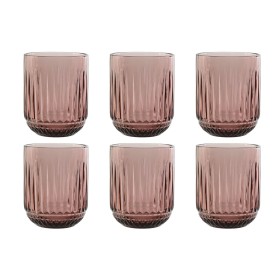 Conjunto de Copos Home ESPRIT Cor de Rosa Cristal (6 Unidades) de Home ESPRIT, Copos de água e uísque - Ref: S3059418, Preço:...