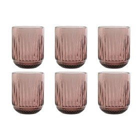 Set of glasses Home ESPRIT Pink Crystal (6 Units) by Home ESPRIT, Tumblers - Ref: S3059418, Price: 12,17 €, Discount: %