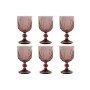 Set de Copas Home ESPRIT Rosa Cristal 8 x 8 x 14,5 cm (6 Unidades) | Tienda24 - Global Online Shop Tienda24.eu