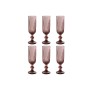 Set of cups Home ESPRIT Pink Crystal 6 x 6 x 18,4 cm (6 Units) | Tienda24 - Global Online Shop Tienda24.eu