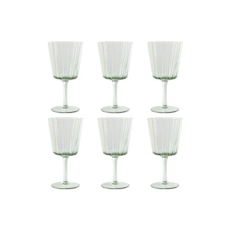 Conjunto de Copos Home ESPRIT Verde Cristal 285 ml 8,4 x 8,4 x 16,4 cm (6 Unidades) | Tienda24 - Global Online Shop Tienda24.eu