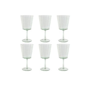 Conjunto de Copos Home ESPRIT Verde Cristal 300 ml 8 x 8 x 14 cm (6 Unidades) | Tienda24 - Global Online Shop Tienda24.eu