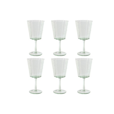 Conjunto de Copos Home ESPRIT Verde Cristal 9 x 9 x 17,8 cm (6 Unidades) | Tienda24 - Global Online Shop Tienda24.eu