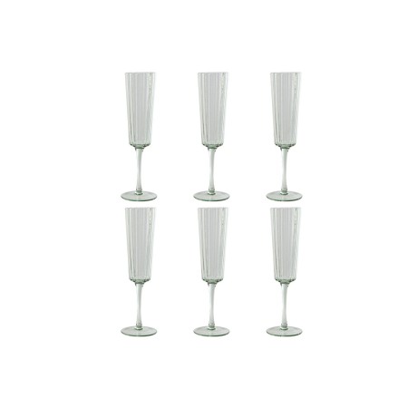 Set of cups Home ESPRIT Green Crystal 6 x 6 x 23,7 cm (6 Units) | Tienda24 - Global Online Shop Tienda24.eu