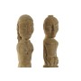 Figurine Décorative Home ESPRIT Naturel 7,5 x 7,5 x 50 cm Statue (2 Pièces) de Home ESPRIT, Objets de décoration - Réf : S305...