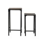 Jeu de 2 tables Home ESPRIT Noir Naturel 38 x 38 x 75 cm de Home ESPRIT, Tables - Réf : S3059429, Prix : 133,93 €, Remise : %