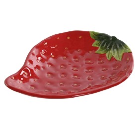 Assiette Home ESPRIT Rouge Grès Moderne 23,5 x 18 x 4,5 cm de Home ESPRIT, Plats et plateaux - Réf : S3059463, Prix : 8,11 €,...