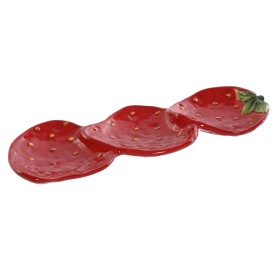 Vassoio per aperitivi Home ESPRIT Rosso Moderno 32 x 11,5 x 3,2 cm di Home ESPRIT, Piatti e teglie - Rif: S3059464, Prezzo: 1...