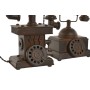 Figura Decorativa Home ESPRIT Bronze Vintage Telefone 21 x 12 x 18 cm (2 Unidades) de Home ESPRIT, Adornos - Ref: S3059489, P...