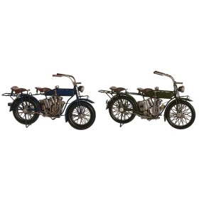 Deko-Figur Home ESPRIT Blau grün Motorrad Vintage 31 x 8 x 16 cm (2 Stück) von Home ESPRIT, Ornamente - Ref: S3059494, Preis:...