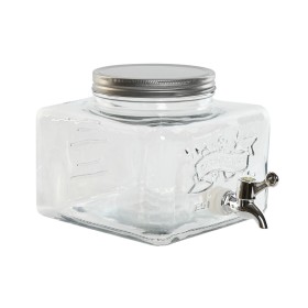 Dispensador de Agua Home ESPRIT Transparente Metal Silicona Cristal ABS 3,5 L 19 x 25 x 16 cm de Home ESPRIT, Dispensadores d...