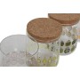 Bote Home ESPRIT Amarillo Verde Natural Corcho Silicona Vidrio de Borosilicato Shabby Chic 700 ml (4 Unidades) de Home ESPRIT...