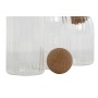 Set di 3 Barattoli Home ESPRIT Trasparente Sughero Vetro Borosilicato 1 L 3 Pezzi di Home ESPRIT, Conservazione di alimenti -...