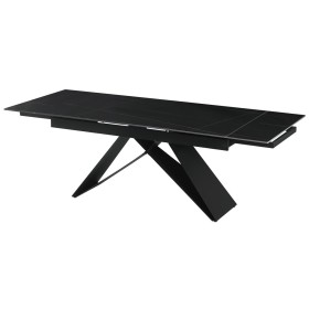 Mesa de Comedor Home ESPRIT Negro Metal Cerámica 160 x 90 x 75 cm de Home ESPRIT, Mesas - Ref: S3059523, Precio: 587,93 €, De...