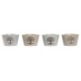 Bowl Home ESPRIT White Beige Stoneware 570 ml 13 x 13 x 8 cm (4 Units) by Home ESPRIT, Bowls and large cups - Ref: S3059532, ...