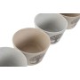 Bowl Home ESPRIT White Beige Stoneware 570 ml 13 x 13 x 8 cm (4 Units) by Home ESPRIT, Bowls and large cups - Ref: S3059532, ...