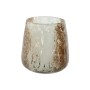 Bougeoir Home ESPRIT Blanc Marron Verre 12 x 12 x 12,5 cm | Tienda24 - Global Online Shop Tienda24.eu