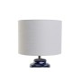 Desk lamp Home ESPRIT Blue White Ceramic 50 W 220 V 28 x 28 x 49 cm (2 Units) by Home ESPRIT, Bedside and Table Lamps - Ref: ...