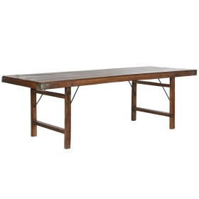 Mesa Dobrável Home ESPRIT Natural Madeira Reciclada 240 x 90 x 77 cm de Home ESPRIT, Jogos de móveis - Ref: S3059633, Preço: ...